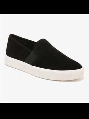 Vince Black Blair Slip On Sneakers Size 11